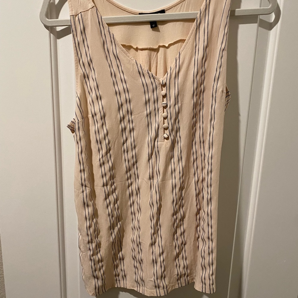 Express stripped tank top size L